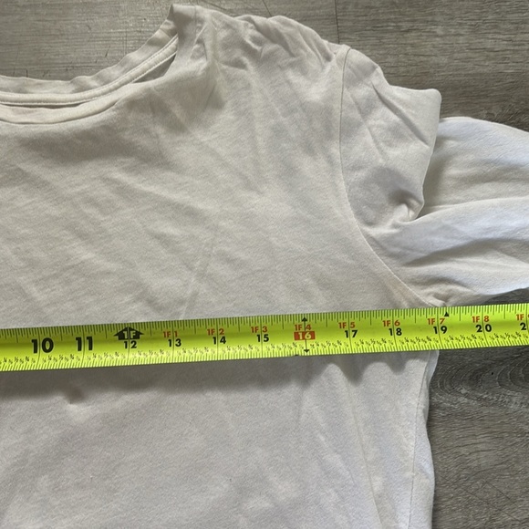 Organic by John Patrick long sleeve shirttail white Sz S - Picture 5 of 7